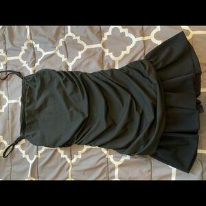 Cute black ruche cocktail dress